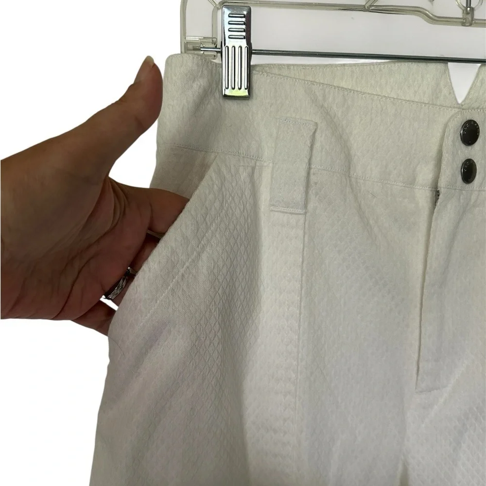 NWT Rag & Bone Abby Stretch Cotton Pants Ivory High Rise  $425. Size 4